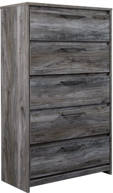 Signature Design by Ashley® Baystorm 6-Piece Gray King Panel Headboard Bedroom Set-3