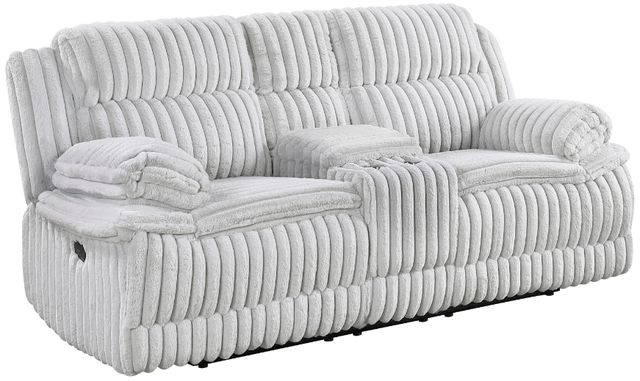 Homelegance® Goodland Gray Double Manual Reclining Loveseat with Center Console-0