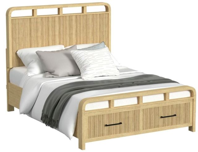 Elements International Ridgemont Natural Full Storage Bed-0