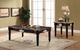 ACME Furniture Ernestine Brown Top Coffee Table with Black Base-1