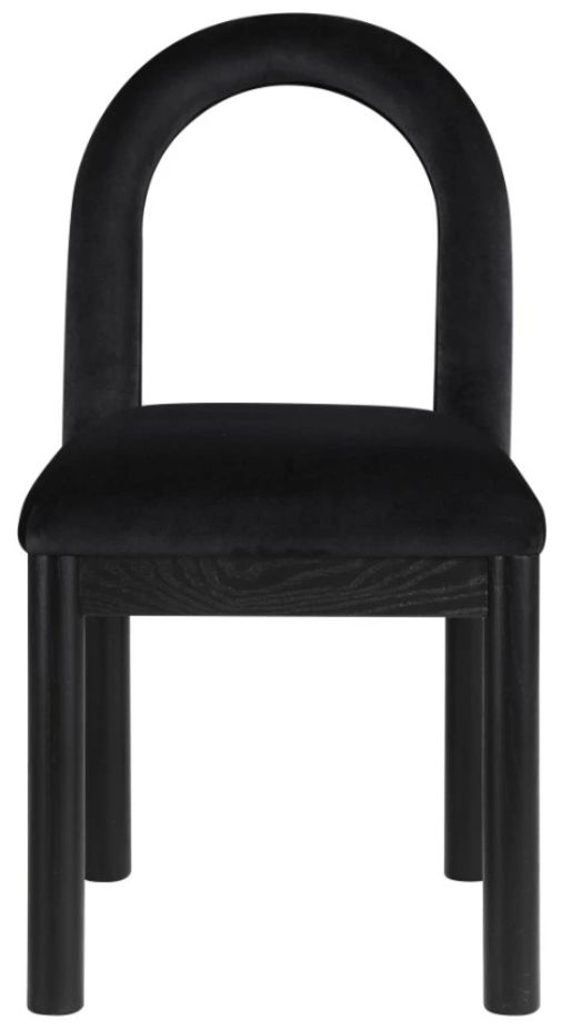 Meridian Furniture Conrad Black Upholstered Dining Chair-1