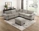 Homelegance® Dublin 6-Piece Dark Pewter Modular Sectional with Ottoman-1