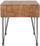 Jofran Inc. American Vintage Brown End Table with Gray Base-4