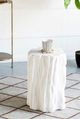 A & B Home White Tree Trunk Stool-2