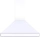 Vent-A-Hood® 42" White ARS Duct-Free Euro-Style Island Range Hood-0