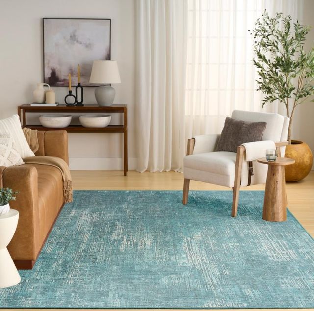 Nourison Home™ Botanical Washables Green 5'x7'  Area Rug-1