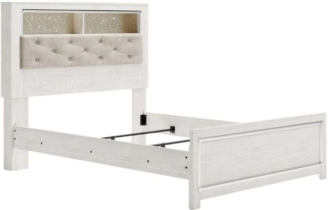 Signature Design by Ashley® Altyra White Queen Upholstered Bookcase Bed-3