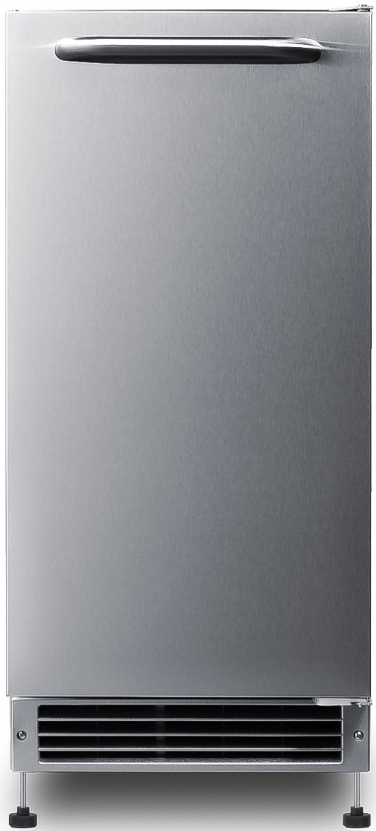 Summit® 15" 25 lb. Stainless Steel Ice Maker-3