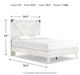 Signature Design by Ashley® Shawburn Dark Charcoal Gray/White Full Platform Bed-2