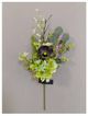 A&B Home Green/Purple 18" Poppy with Hydrangea Spray-0