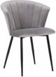 Armen Living Lulu Grey/Black Dining Chair-0