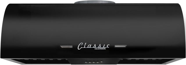 Unique® Appliances Classic Retro 24" Midnight Black Wall Mounted Range Hood-0
