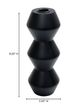 Moe's Home Collection Sequence Black Large Wooden Candle Holder-5