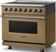 Viking® 5 Series 36" Golden Hour Pro Style Induction Range with Polished Chrome Trim-2