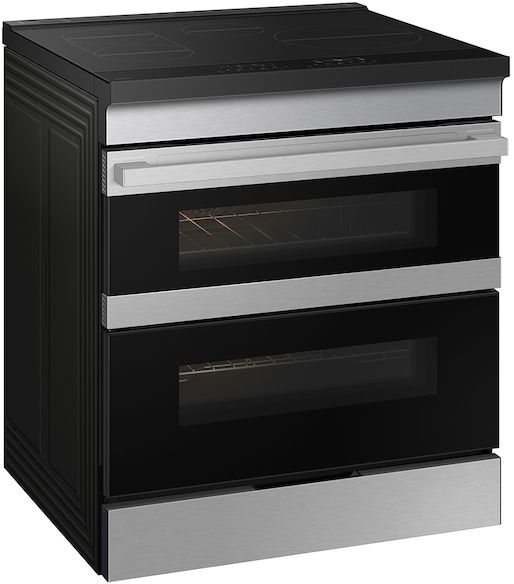 Samsung Bespoke 30" Fingerprint Resistant Stainless Steel Slide-In Induction Range with Ambient Edge Lighting™-4