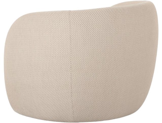 Moe's Home Collection Rae Beige Check Plastic/Polyester Outdoor Accent Chair-3