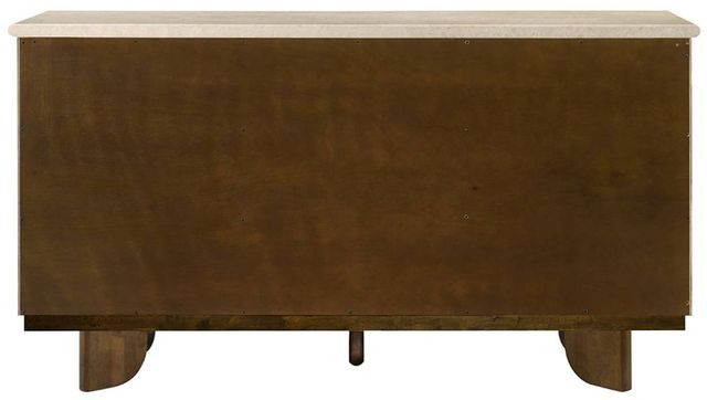 ACME Furniture Kasha Natural Marble Top Server with Vintage Oak Base-4