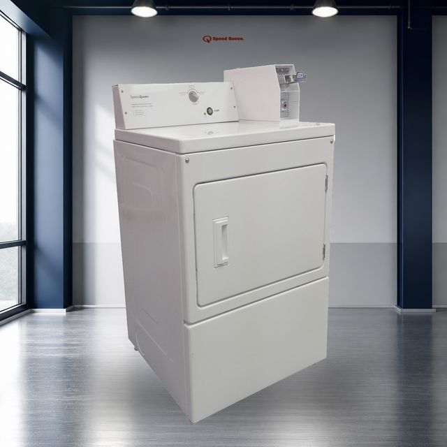 Speed Queen Commercial 7.4 Cu. Ft. Coin-Equipped Electric Dryer - White-2