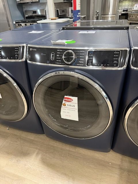GE Profile™ 7.8 Cu. Ft Sapphire Blue Gas Dryer | Gerhard's
