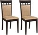 Coaster® Gabriel 2-Piece Cappuccino/Tan Upholstered Side Chairs-3