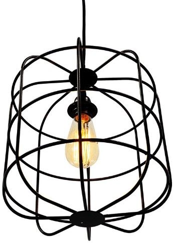YHD Black Stainless 1-Light Pendant Lighting-4