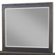 Holland House Furniture Montana Charcoal Mirror with Beveled Glass and Metal Accents-0