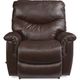 La-Z-Boy® James Walnut Leather Manual Rocking Recliner-1