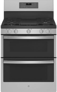 GE Profile™ 30" Fingerprint Resistant Stainless Steel Freestanding Natural Gas Range