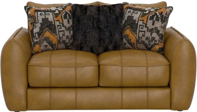 Jackson Furniture Corvara Caramel Leather Loveseat-1