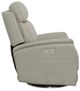 Flexsteel® View Light Gray Swivel Power Recliner with Power Headrest and Lumbar-3