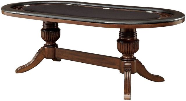 Furniture of America® Melina 7-Piece Brown Cherry Game Table Set-2