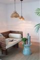 A & B Home 2-Piece Brown Rope Woven Chandeliers-4