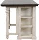 TEI Vintage Estates Antique White/Dark Knotty Oak Kitchen Island-2