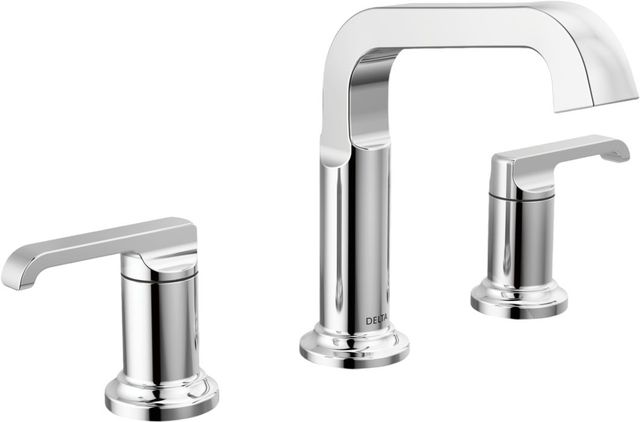 Delta Tetra™ Lumicoat® Chrome 2-Handle Widespread Bathroom Faucet-0