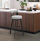 Armen Living Flynn Black/Light Gray 30'' Bar Stool-1