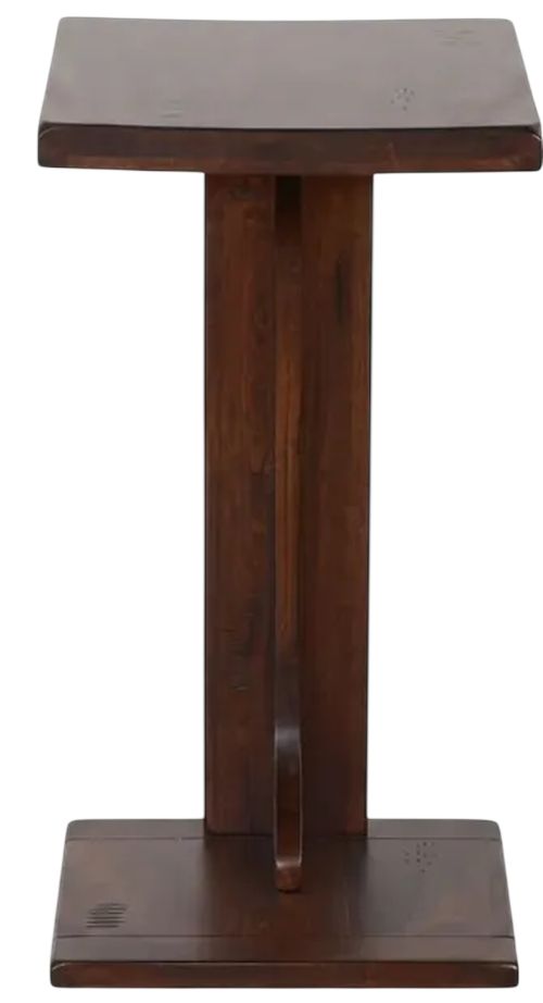 Sunny Designs™ Tuscany Vintage Mocha Sofa Mate Table-2