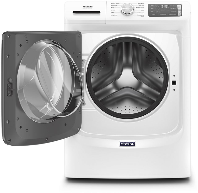 Maytag® White Front Load Washer & Electric Dryer Laundry Pair-3