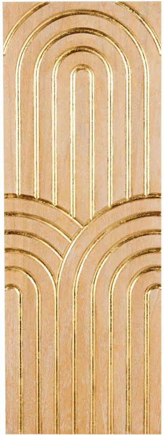 Deco Marche Light Brown Geometric Panel Wall Decor-0