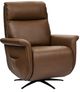 Flexsteel® Haven Riverstone Leather Power Swivel Recliner with Power Headrest and Lumbar-0