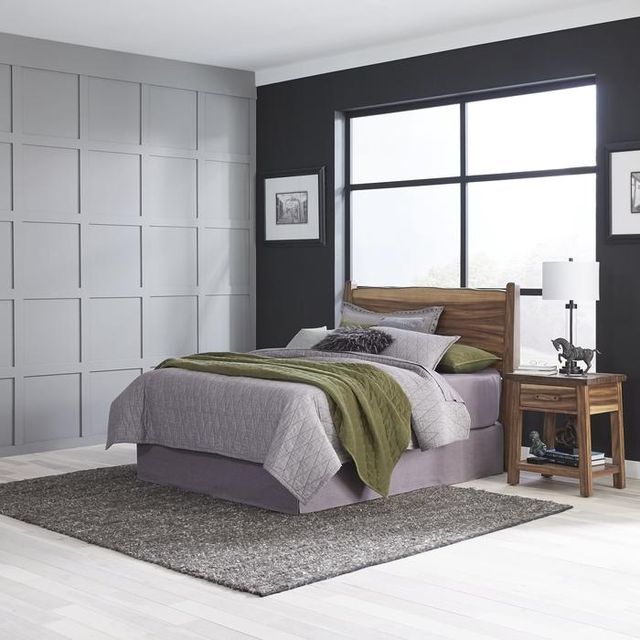 homestyles® Forest Retreat Brown Queen Headboard and Nightstand-3