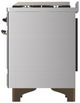 Ilve® Majestic III 60" Stainless Steel Pro Style Dual Fuel Liquid Propane Range with French Top and Burnished Trim-4