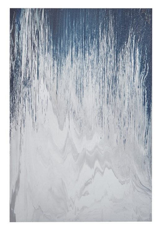 Olliix by INK+IVY Abstracted Chevron Blue Navy Canvas-0