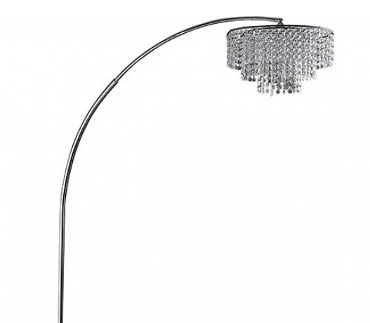 Furniture of America® Julie Chrome Floor Lamp-1