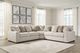 Benchcraft® Ballyton 3-Piece Sand Curved Sectional-1