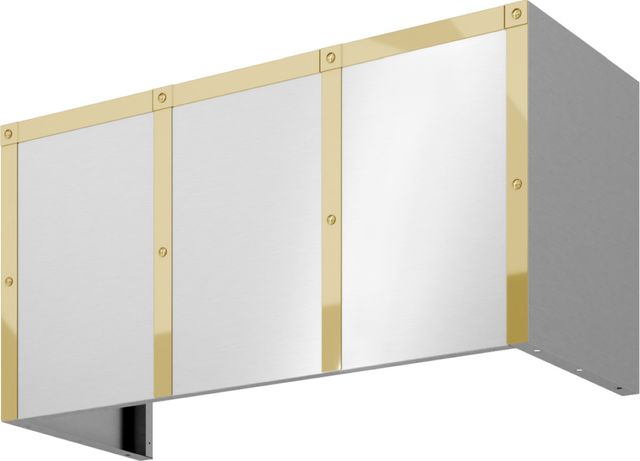 Zephyr Forte 48" x 18" Polished Gold Duct Cover Banding Kit-0