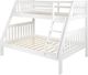 Donco Kids Austin White Youth Twin/Full Mission Bunkbed-0