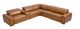 Drew & Jonathan Home Cognac Leather 6pc Reclining Sectional-1