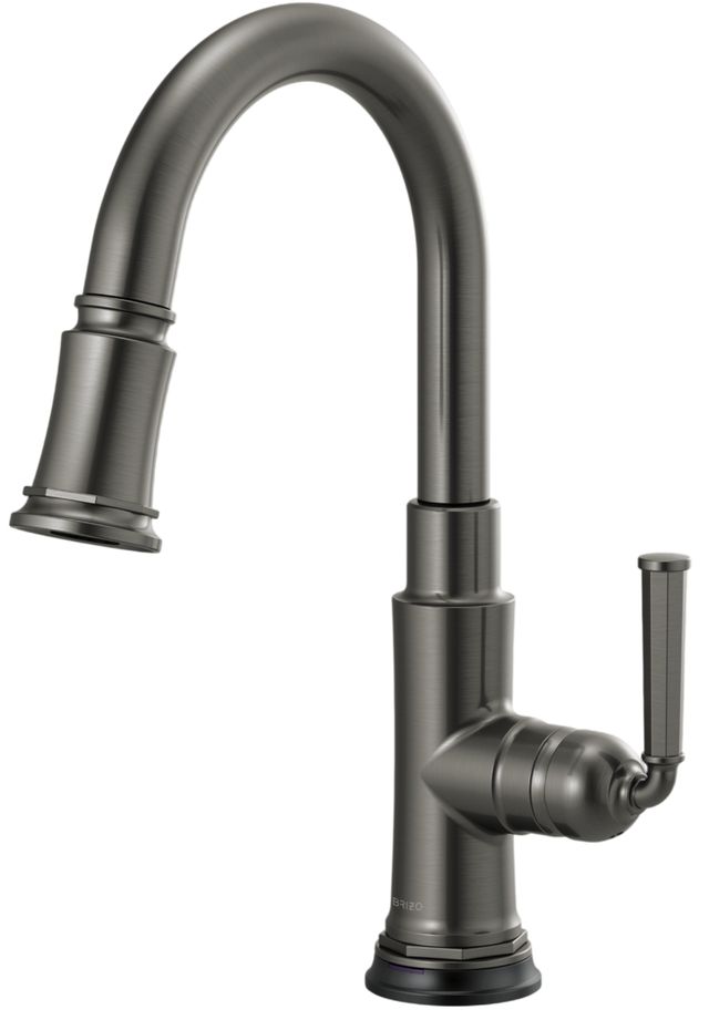 Brizo Rook® Brilliance® Luxe Steel® SmartTouch® Pull-Down Prep Kitchen Faucet-0