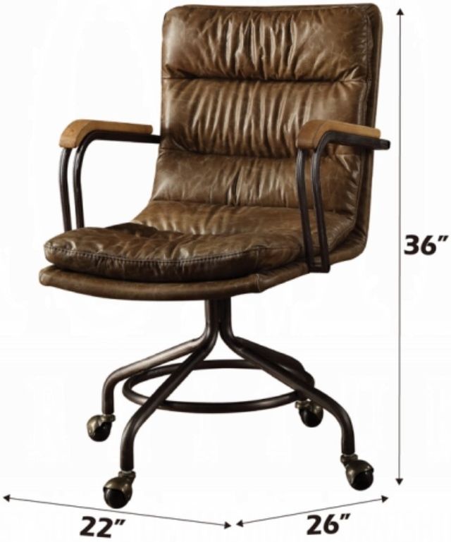 ACME Furniture Harith II Vintage Whiskey Office Chair-2