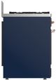Ilve® Majestic III 30" Midnight Blue Pro Style Dual Fuel Liquid Propane Range with Solid Door and Copper Trim-4